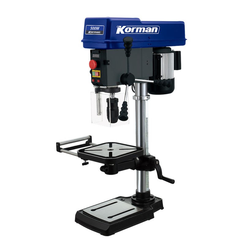 Perceuse à colonne 500W 16mm à vitesse variable  ( Perceuse à colonne )  Korman.fr