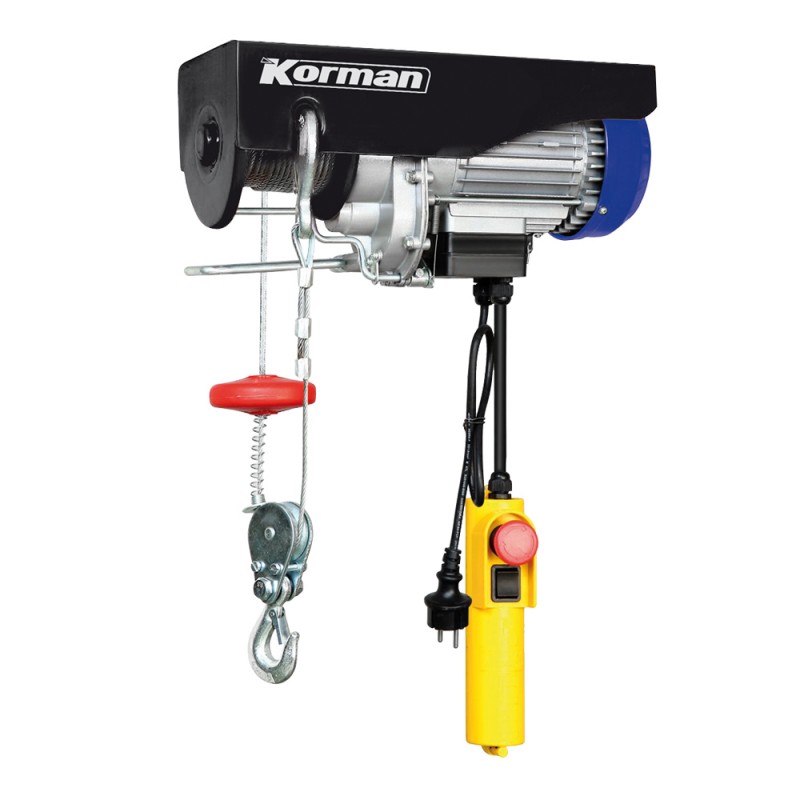 Palan électrique 1000W 250/500Kg  ( Palan électrique et Etau )  Korman.fr