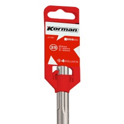 Ø35x550mm - Forêts béton SDS Max - 4 taillants  ( Forêts à bétons )  Korman.fr